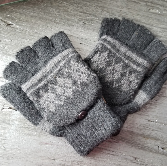 Winter fingerless Mittens Gloves - Picture 7 of 8